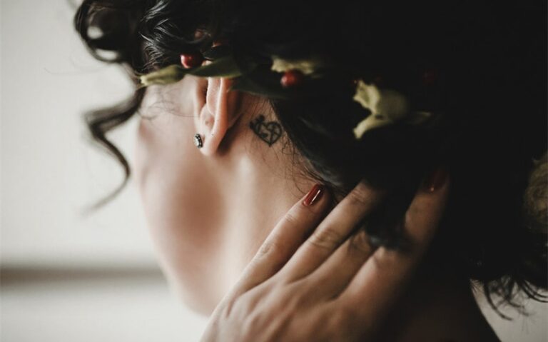 Behind the Ear Tattoos for Women