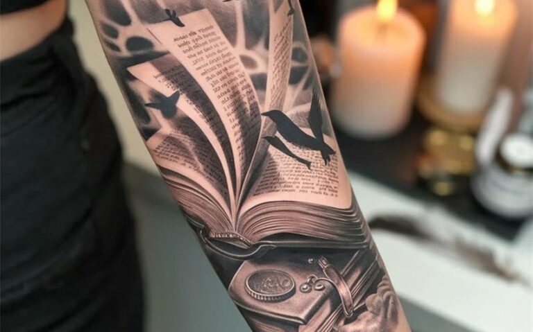 bookworm tattoo ideas