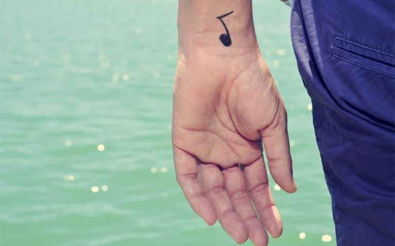 small music note tattoo ideas