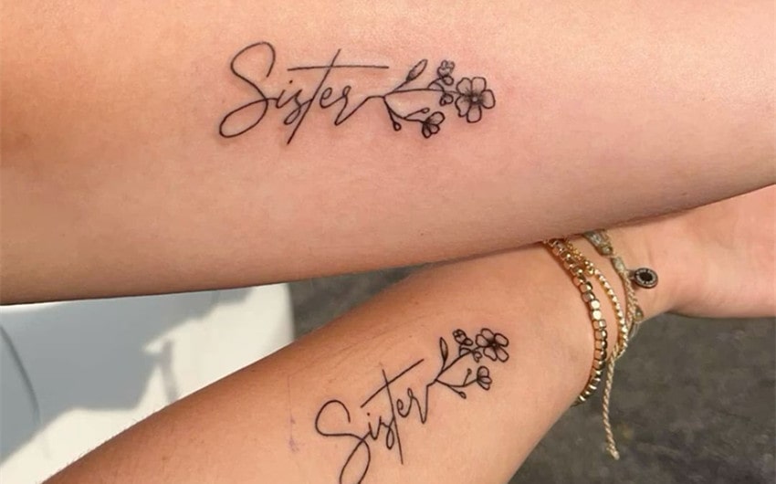 small tattoo ideas for sisters