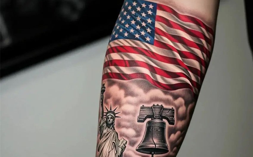us flag tattoo ideas