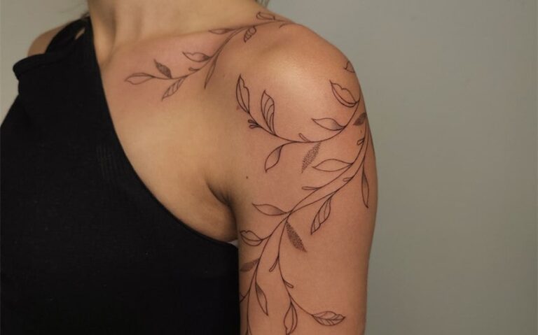 vine tattoo ideas for females